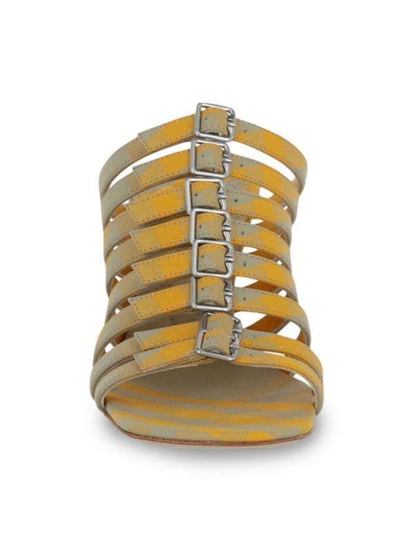 Burberry 76MM Stiletto Heel Strappy Sandals 4