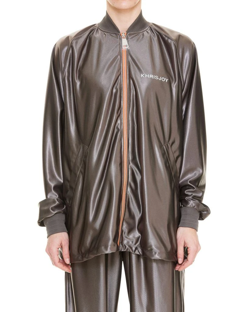 Khrisjoy Khrisjoy Logo Printed Zipped Jacket 2
