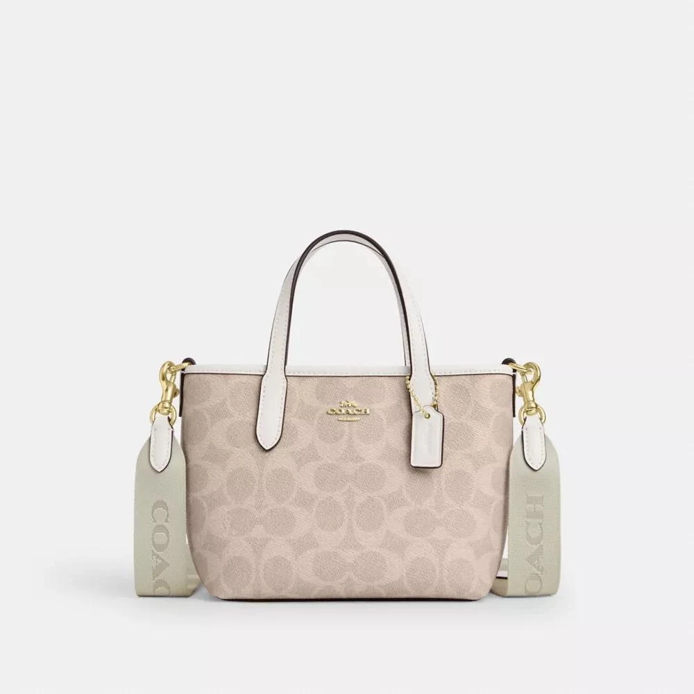 Coach City Mini Tote Bag In Signature Canvas 1