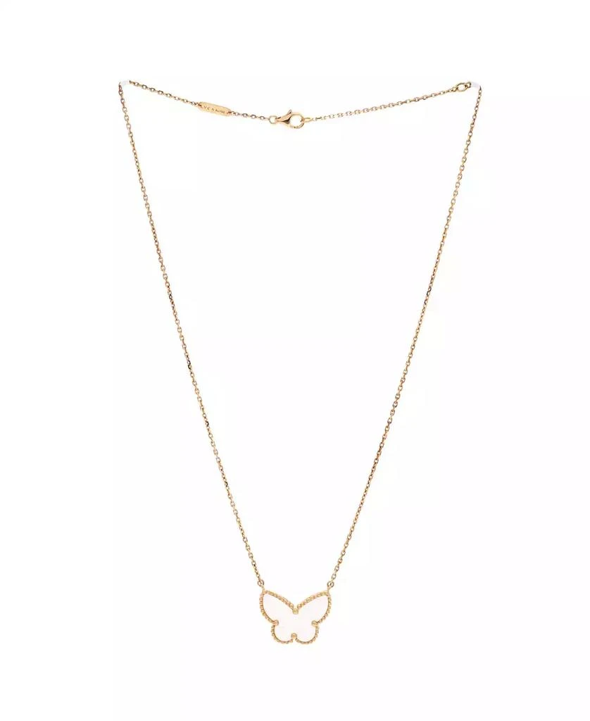 Pre-Owned Van Cleef 
Arpels Lucky Alhambra Butterfly Pendant Necklace 3