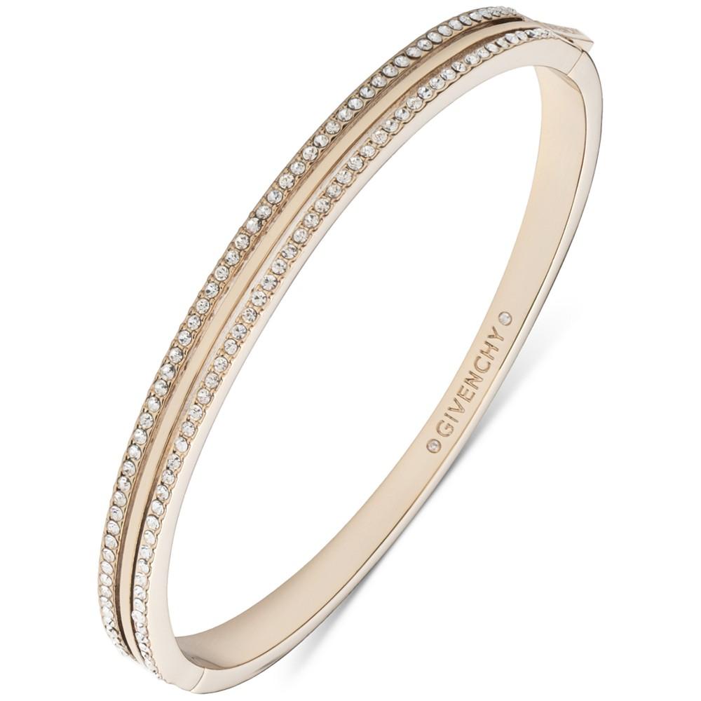 Givenchy Pavé Crystal Double-Row Bangle Bracelet