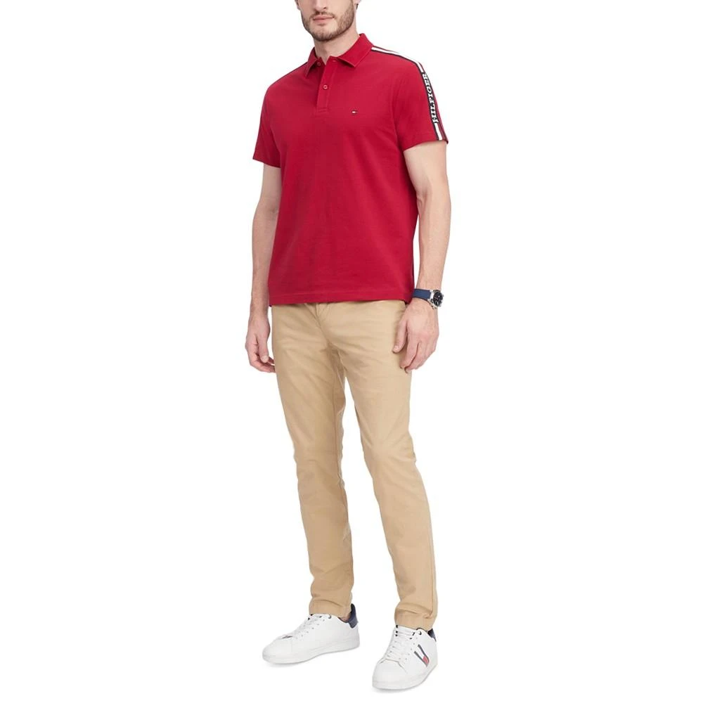 Tommy Hilfiger Men's Monotype Stripe Cotton Polo 4