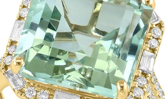 Effy Diamond & Green Amethyst Ring 2