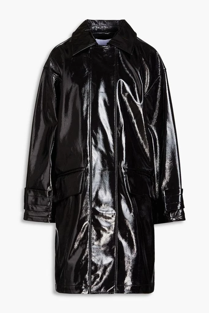 STAND STUDIO Conni faux patent-leather coat 1