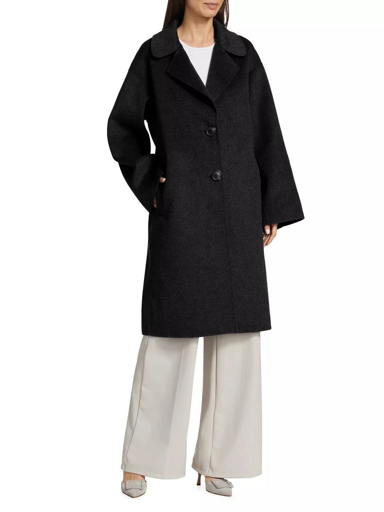 Mercer Collective Kelly Long Wool Cocoon Coat 2