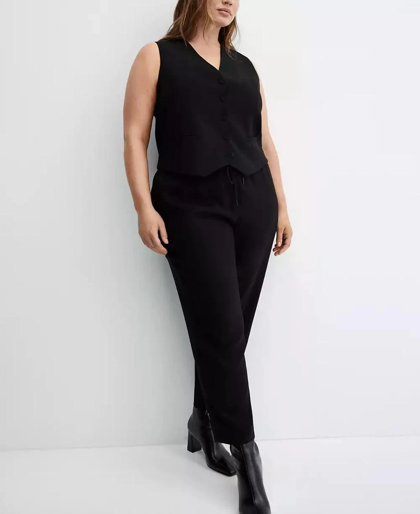 Mango Women's Drawstring Jogger Trousers 13