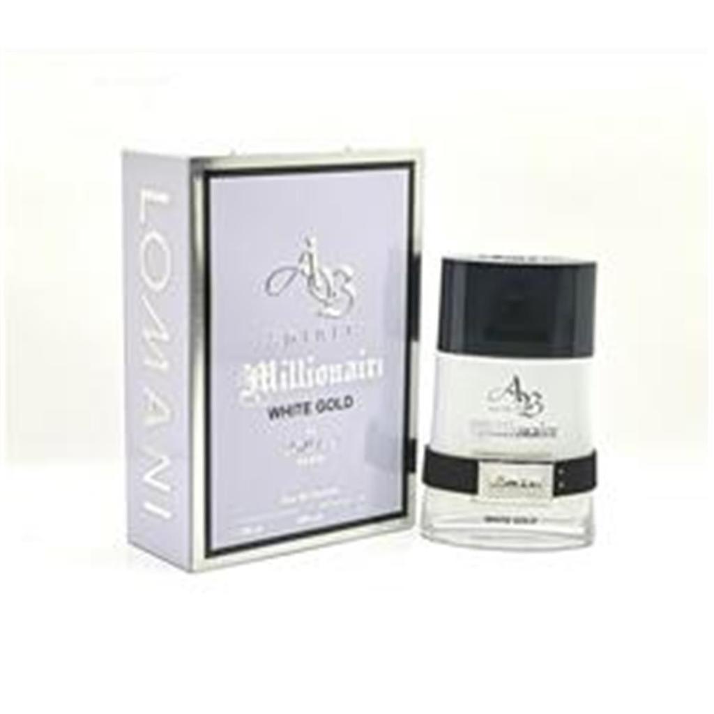 LOMANI 3.3 oz Ab Spirit Millionaire White Gold Edp Spray for Men