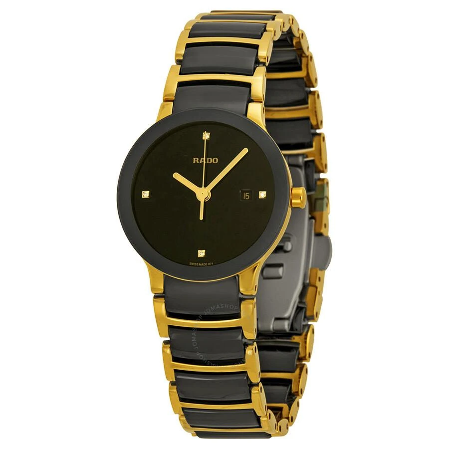 Rado Centrix Jubile Black Dial Two-tone Ladies Watch R30930712 1