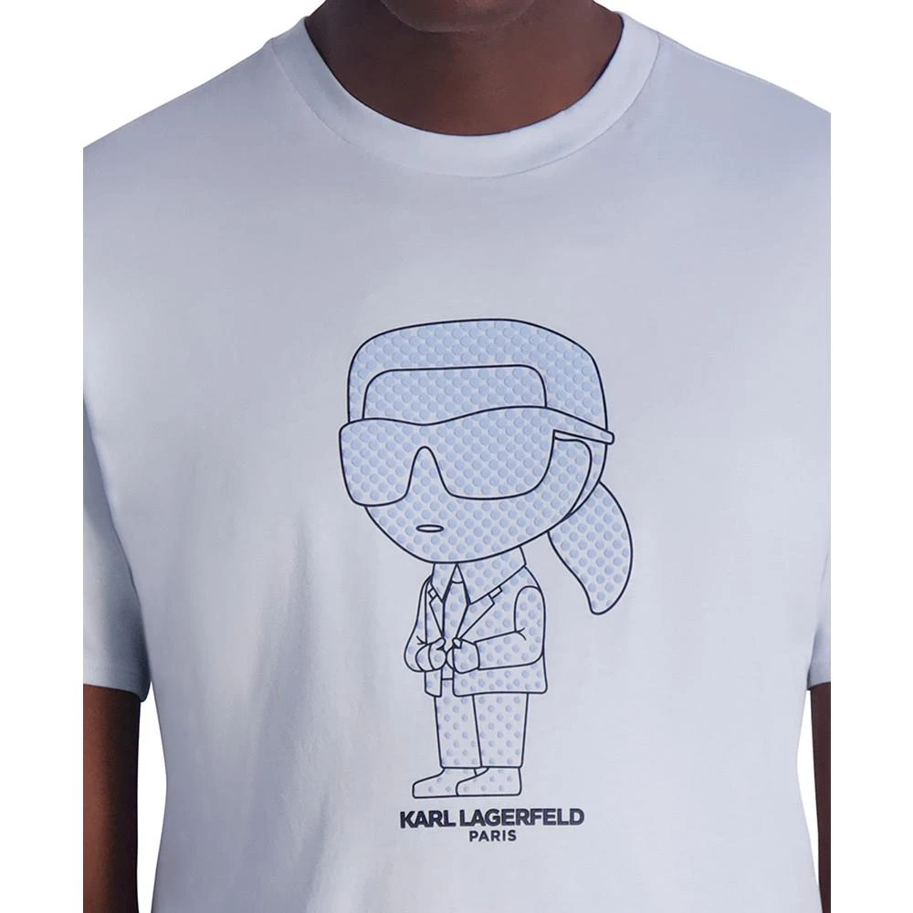 KARL LAGERFELD PARIS Men's Slim Fit Short-Sleeve Large Karl Character Graphic T-Shirt 3