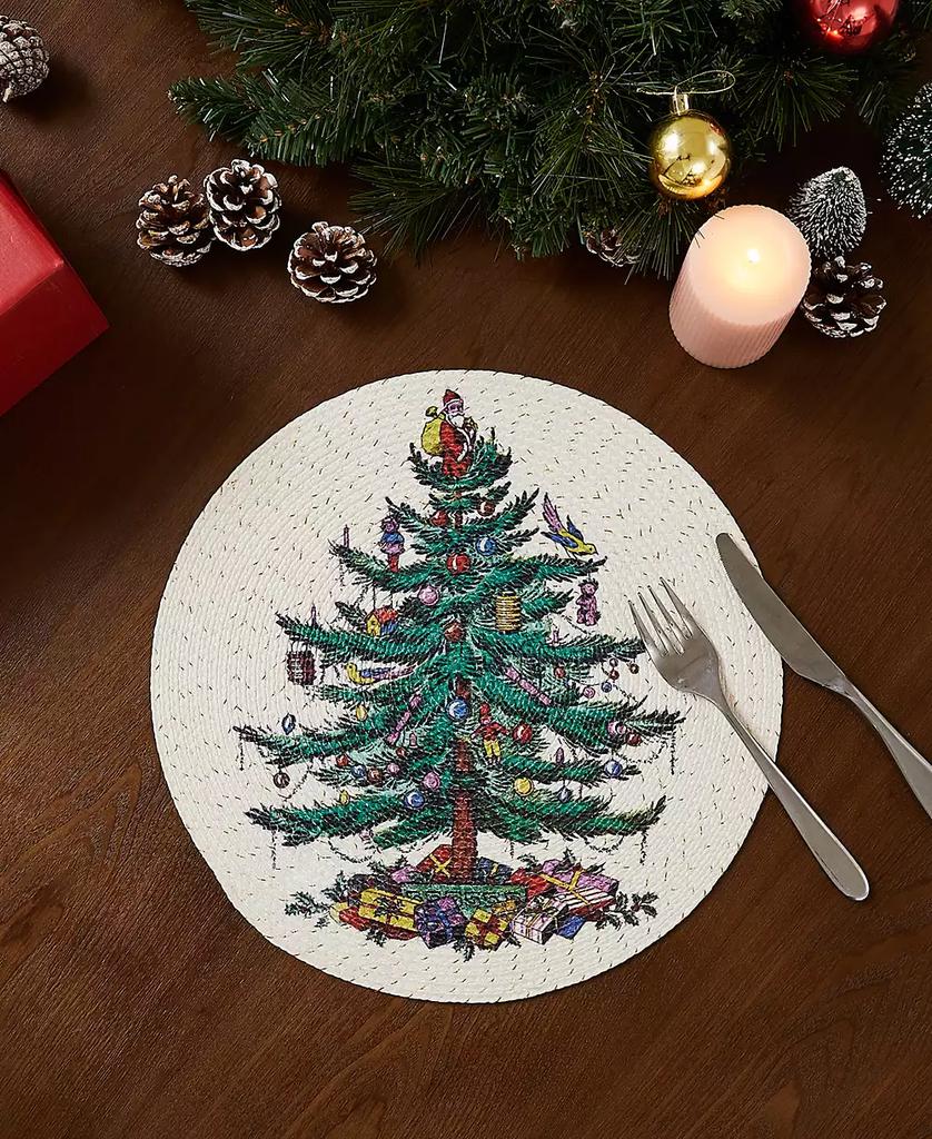 Christmas Tree Polyester 4 Piece Placemat, 15