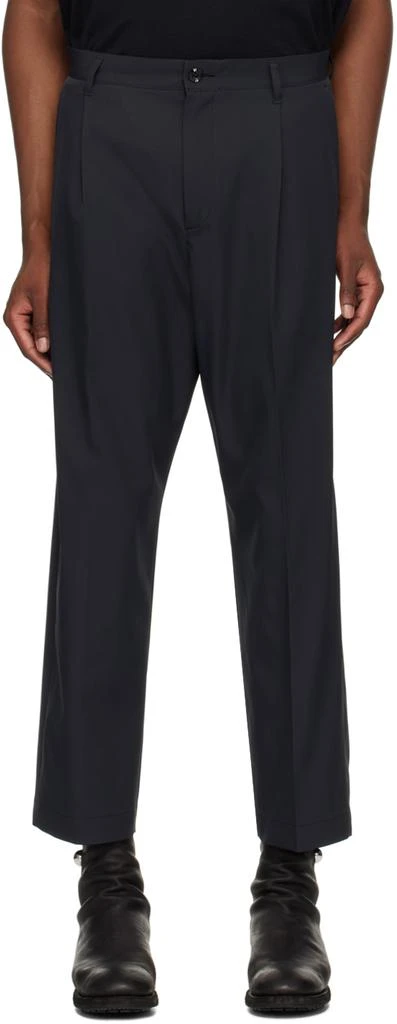 NEIGHBORHOOD Black Tuck Trousers 1