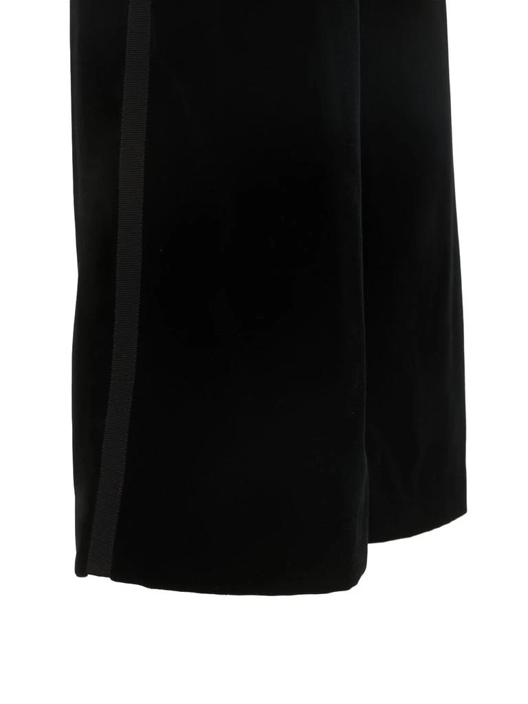 Costarellos Cotton Velvet Mid Rise Straight Pants 6
