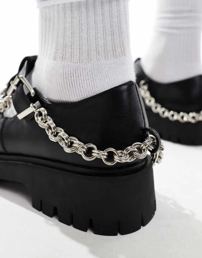 Koi Footwear KOI Cosmere mens chain mary janes in black 3