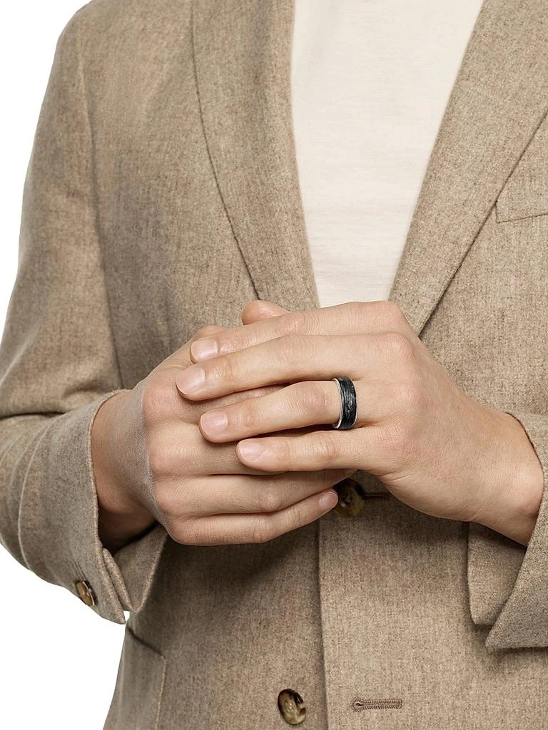 David Yurman Streamline Band Ring in 18K White Gold 2