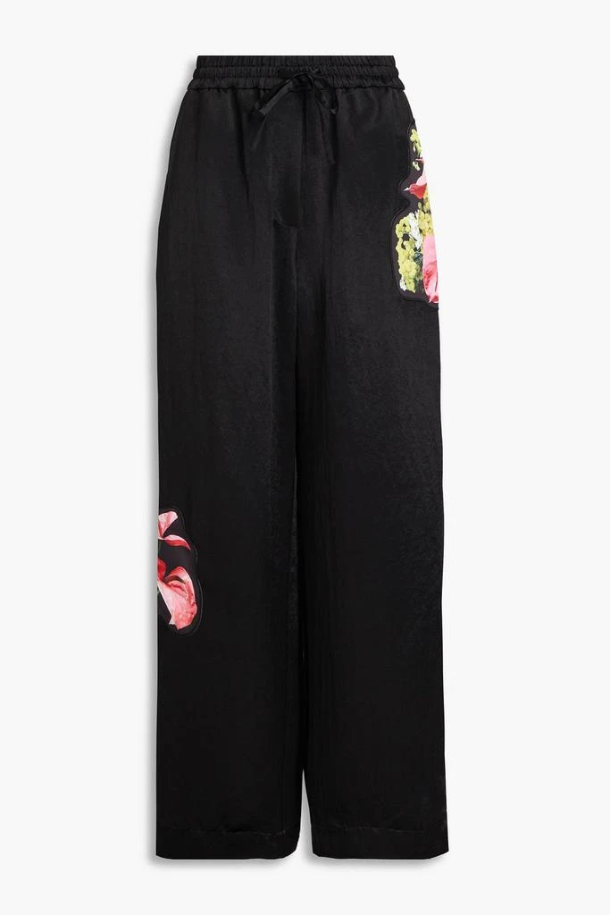 3.1 PHILLIP LIM Floral-print satin wide-leg pants 1