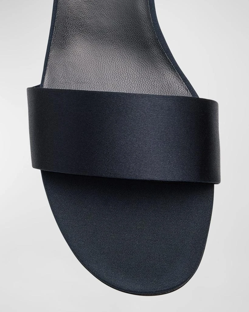 The Row Silk Kitten-Heel Slide Sandals 5