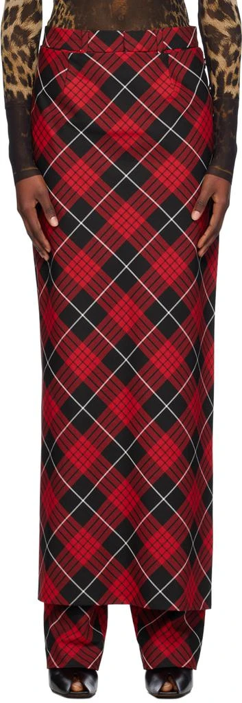 Jean Paul Gaultier Red Tartan Trousers 1