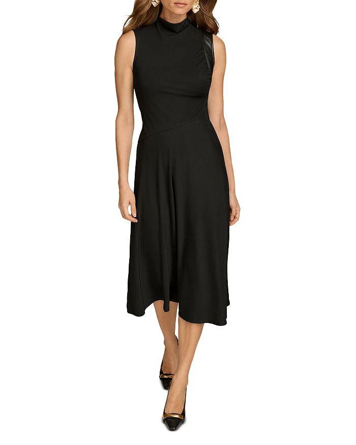 Donna Karan Mock Neck Midi Dress 1