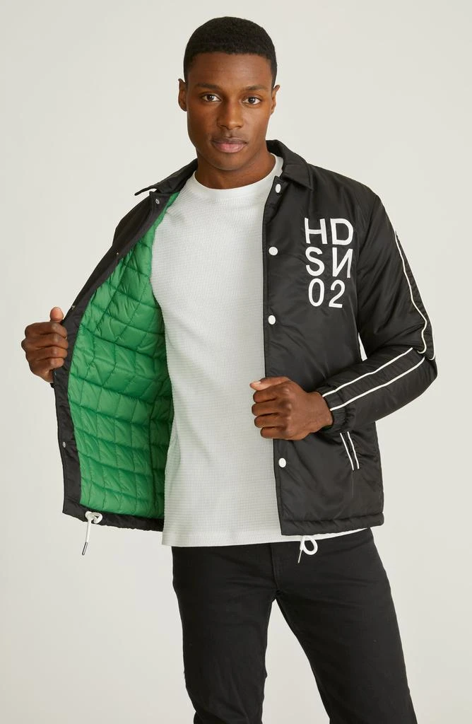 Hudson Water Repellent Insulated Nylon Coach's Jacket 8