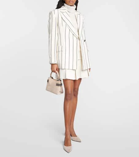 Brunello Cucinelli Embellished suede slingback pumps 2