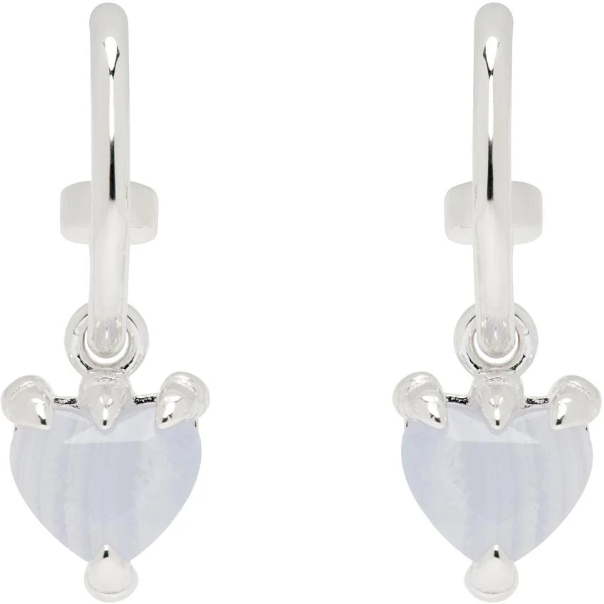 Stolen Girlfriends Club Silver Talon Anchor Sleepers Earrings 1