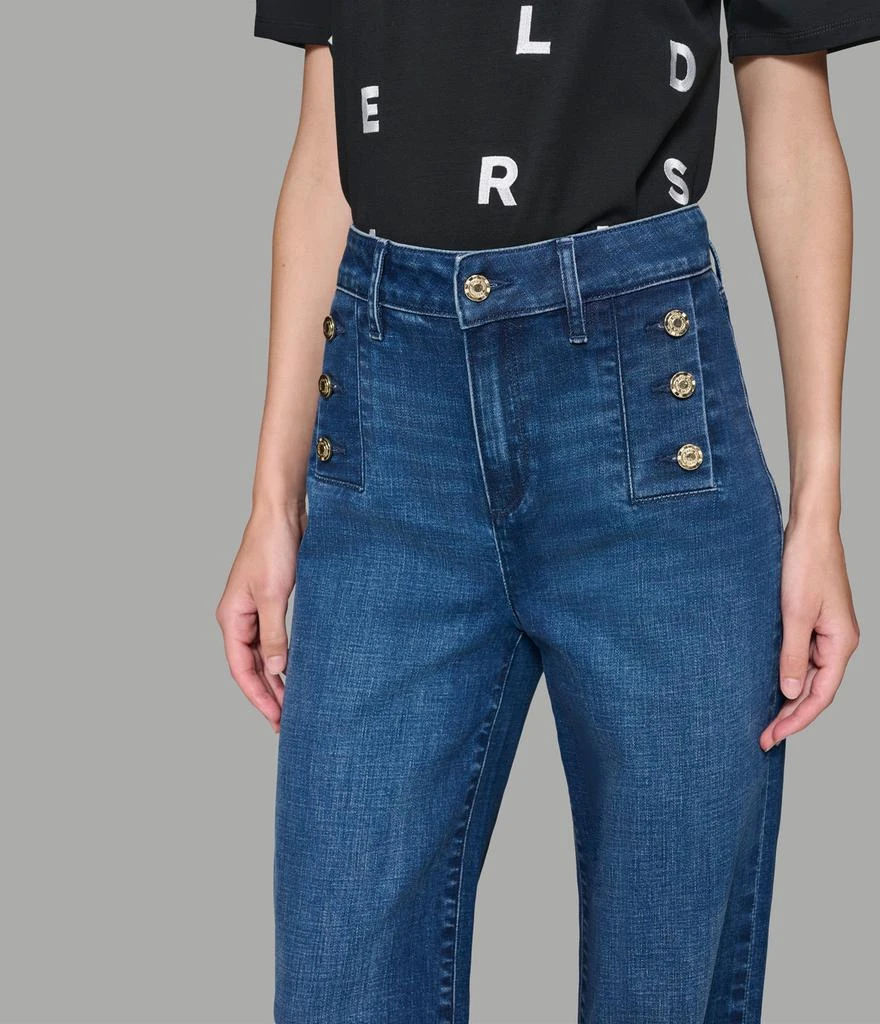 Karl Lagerfeld Paris SAILOR BUTTON STRAIGHT LEG DENIM 5
