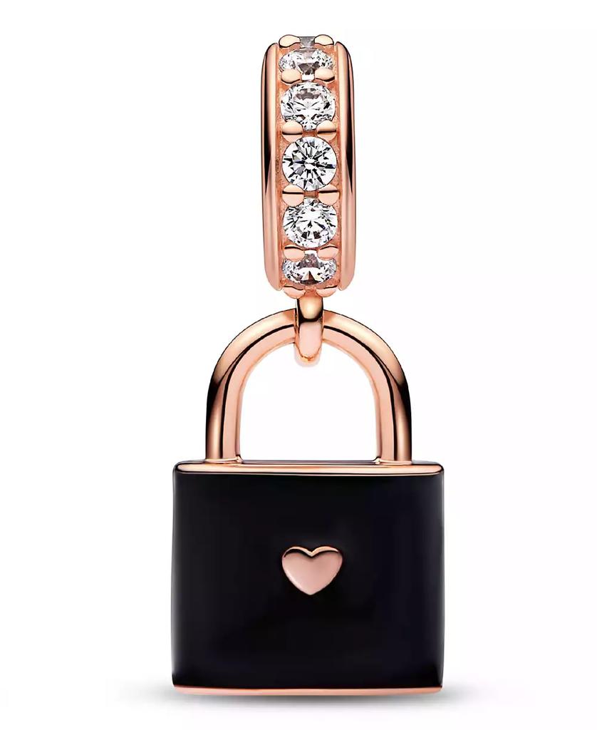 PANDORA Cubic Zirconia Love Padlock Dangle Charm