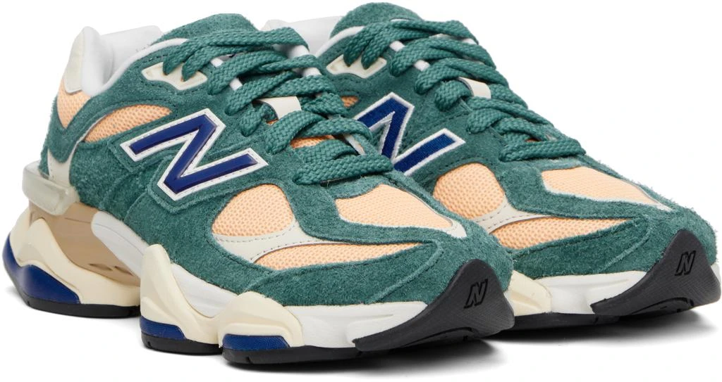 New Balance Green & Orange 9060 Sneakers 4