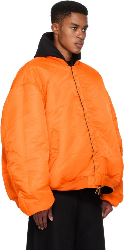 Vetements Black Alpha Industries Edition Double Zip Reversible Bomber Jacket 4