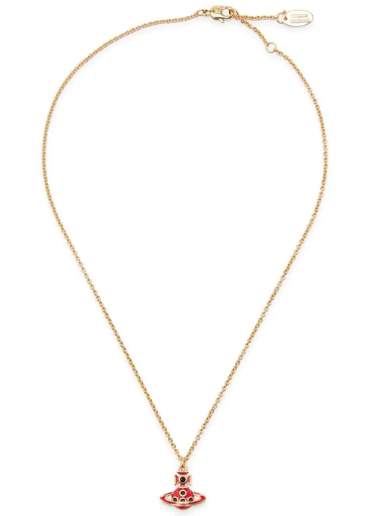 Vivienne Westwood Sylvana Bas Relief orb enamelled necklace 3