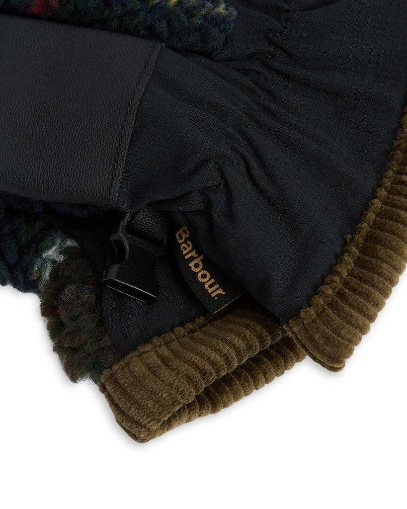 Barbour Field Tartan Fleece Gloves 4