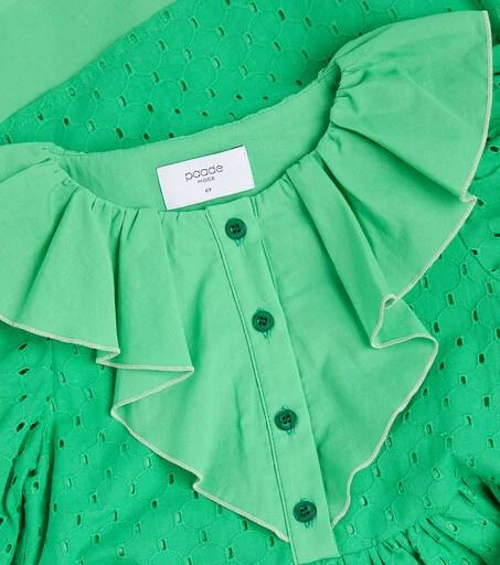 paade mode green dress Delta cotton seersucker dress in green - Paade Mode