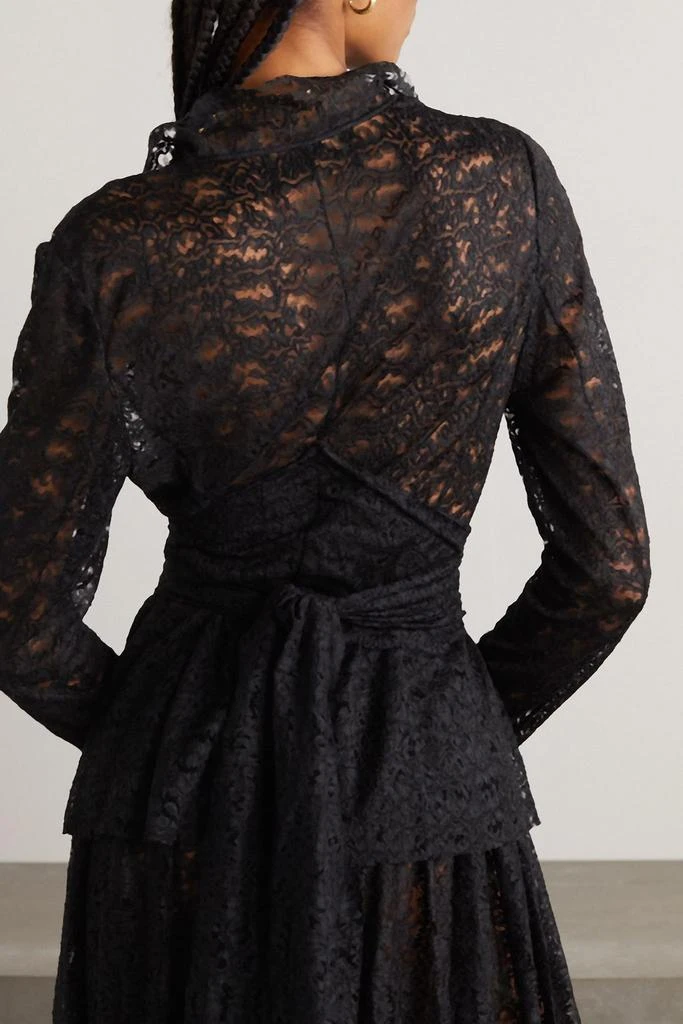 CORTANA Laure tie-detailed lace jacket 3