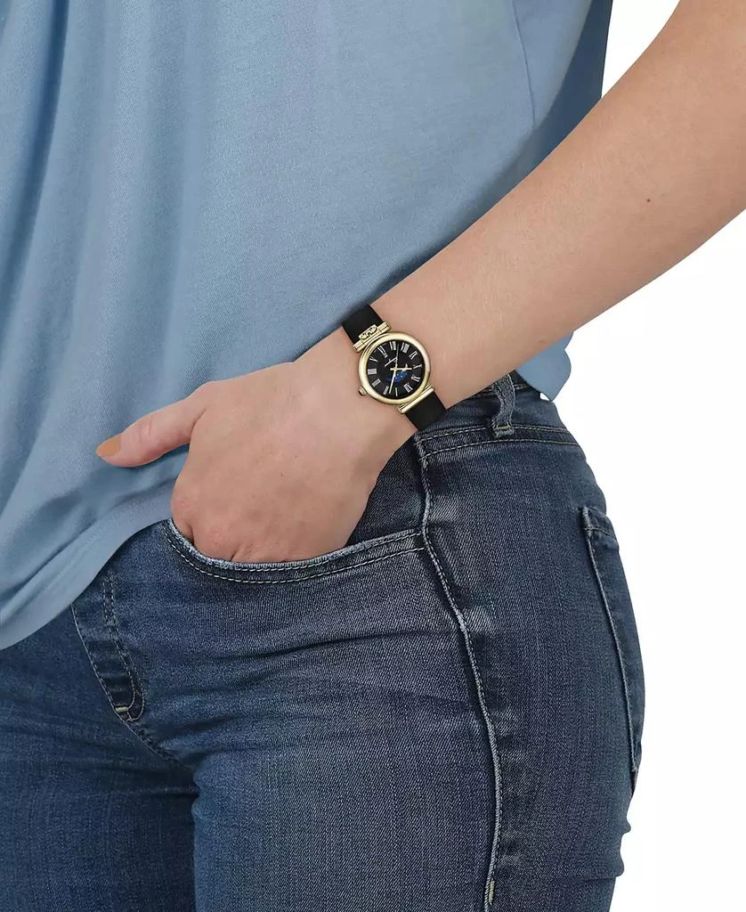 Salvatore Ferragamo Salvatore Men
s Swiss Ora Moonphase Black Silicone Strap Watch 40mm 4