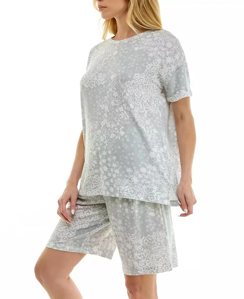 Roudelain Women
s Short-Sleeve Drop Shoulders Top 
Shorts, 2-Piece Set 6