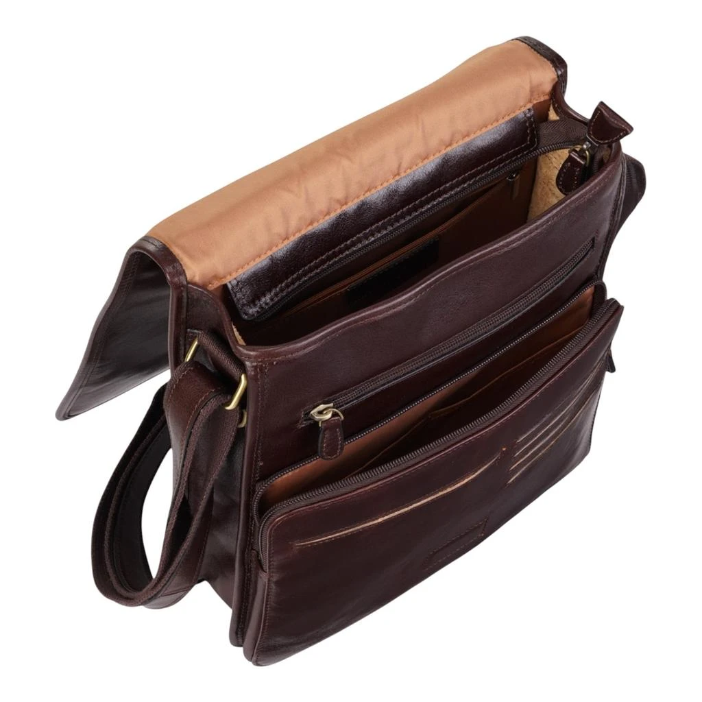 Infinity Leather Leather Vintage Brown Messenger Shoulder Crossbody Travel Business Bag - Ranger 6
