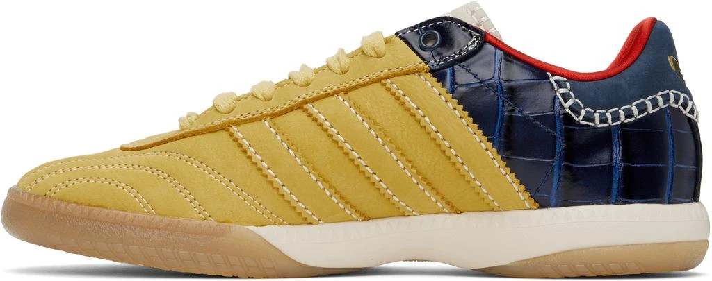 WALES BONNER Yellow & Navy adidas Originals Edition MN Samba Sneakers 3