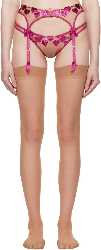 agent provocateur garter belt Agent Provocateur Sara Lace-Trim Waspie Suspender Belt