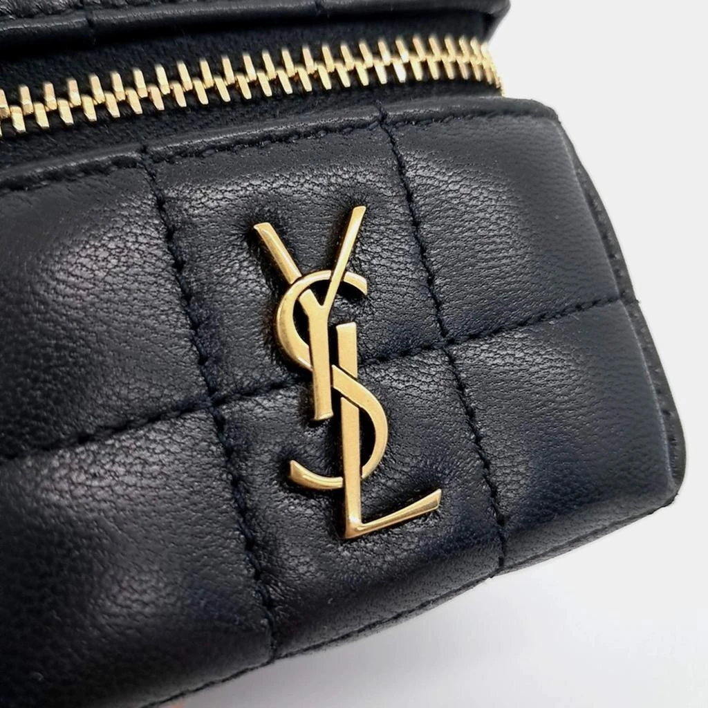 Saint Laurent Paris Saint Laurent Paris Black Leather Cassandra Matelasse Carre Mini Cube bag 6