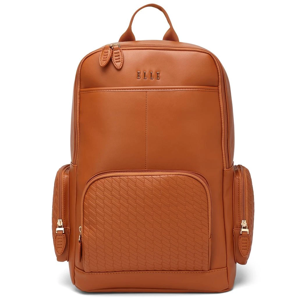 ELLE Leisure Luxe 27L Vegan Leather Backpack | Black 7