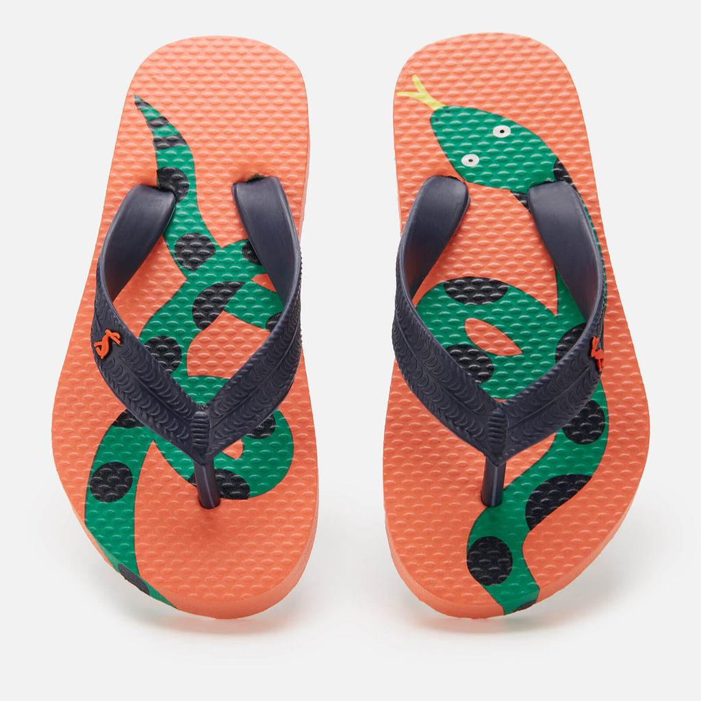 Joules Joules Kids' Lightweight Summer Sandals - Orange Snake