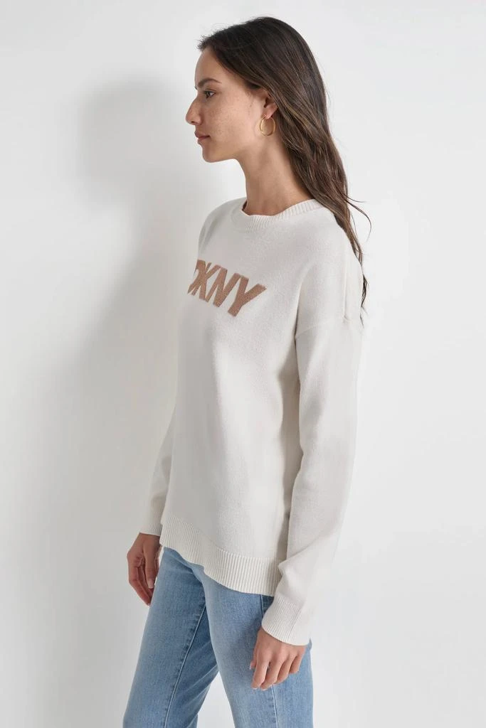 DKNY SEQUIN LOGO EMBELLISHED SWEATER 5