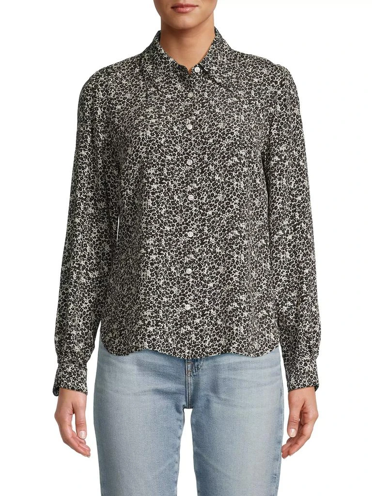 Birds of Paradis Jacquelin Floral Silk-Blend Shirt 3