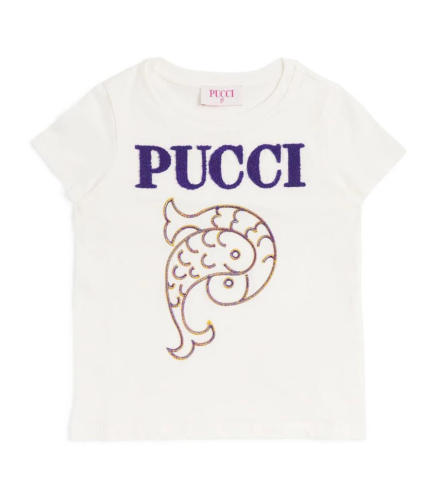 PUCCI Junior Embroidered Logo T-Shirt (4-14 Years) 1