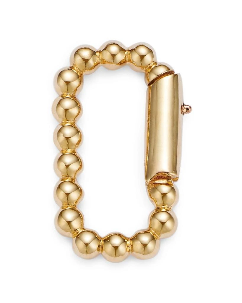 Moon 
Meadow 14K Yellow Gold Beaded Oval Charm Holder 1