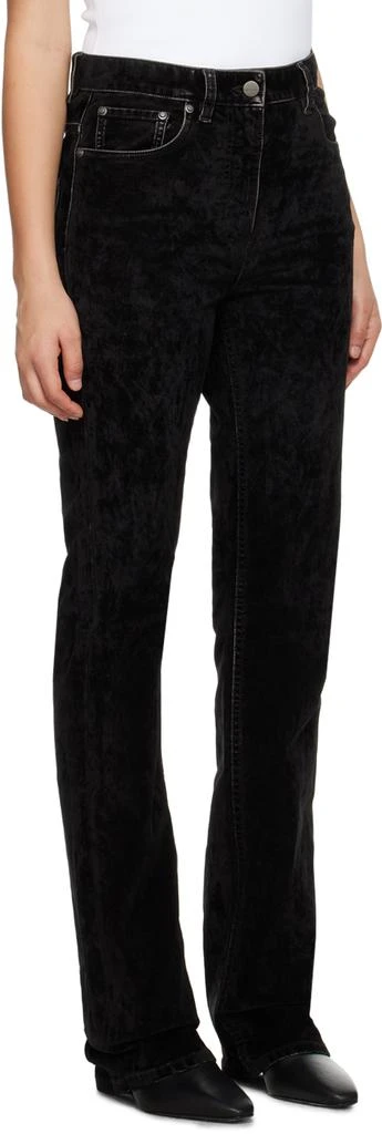 Salvatore Ferragamo Black 5-Pocket Trousers 2