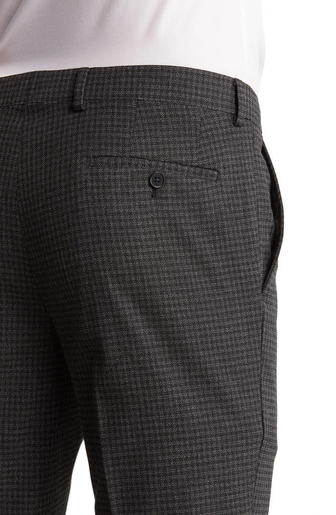 SAVILE ROW CO Gray Check Notch Lapel Two-Piece Suit Set 5
