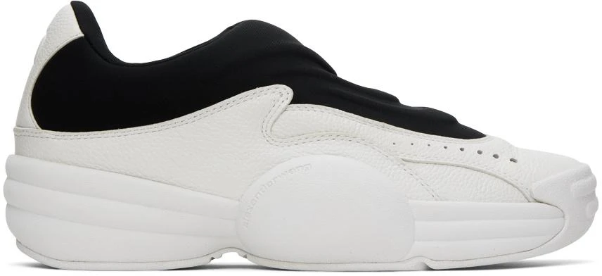 Alexander Wang White & Black AW Hoop Slip-On Sneakers 1