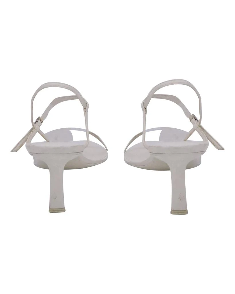 The Row Bare Sandals in White Leather 3