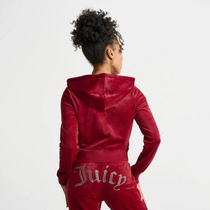 Juicy Couture Women's Juicy Couture Bling Front Hoodie 7